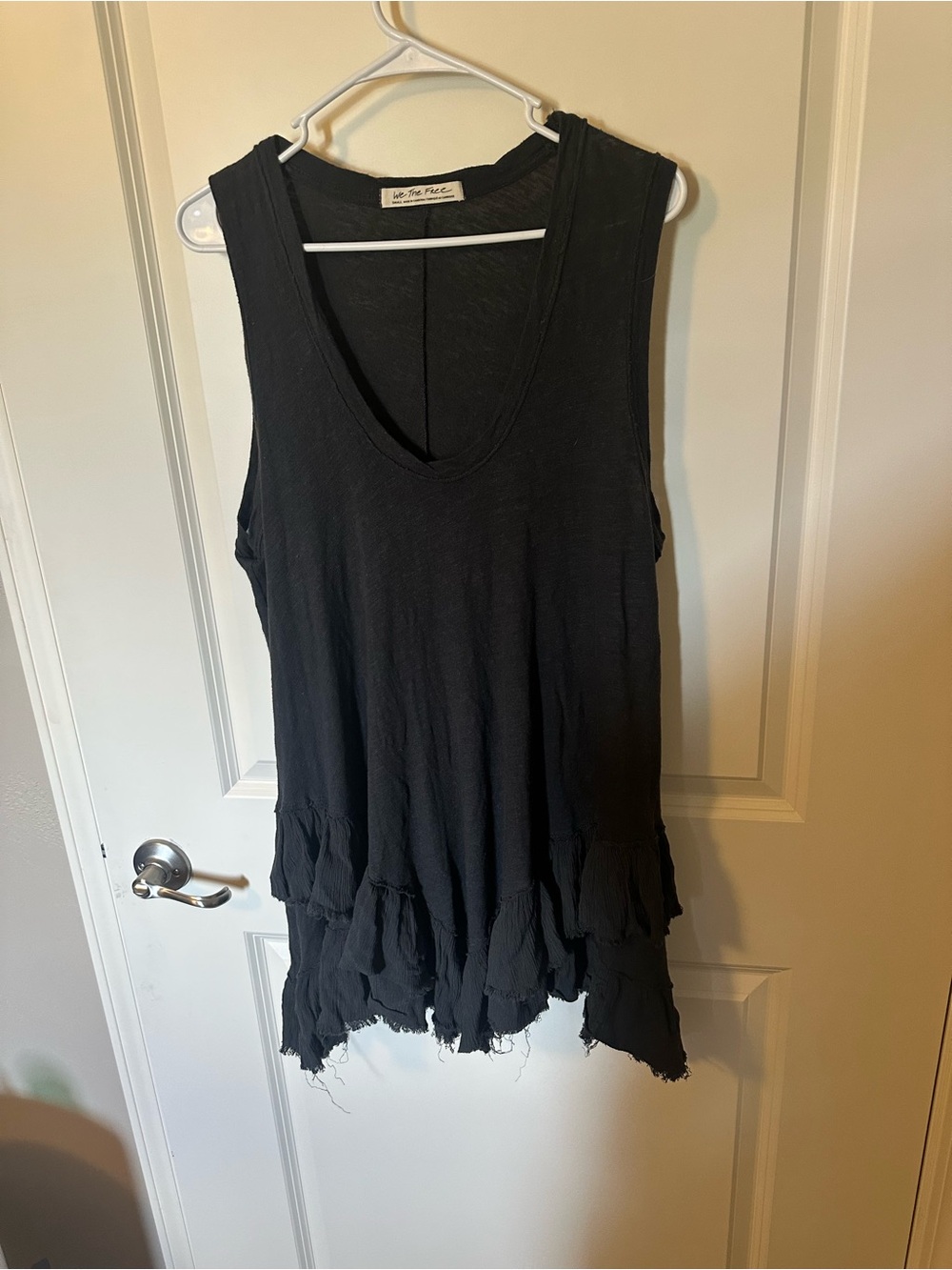 Free People “Shimmy Sasha Tank Top” in black - Picture 3 of 5